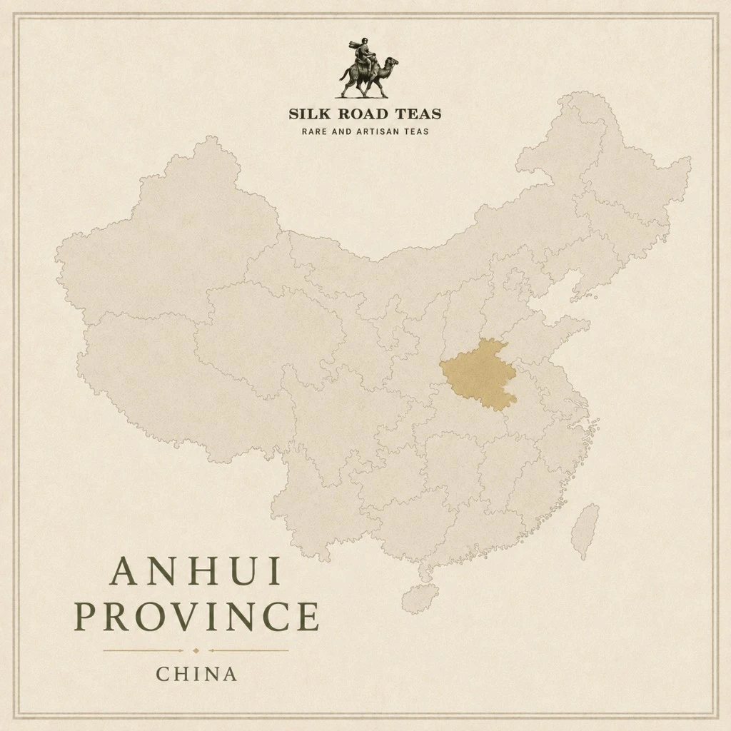 Map of Anhui Province, China