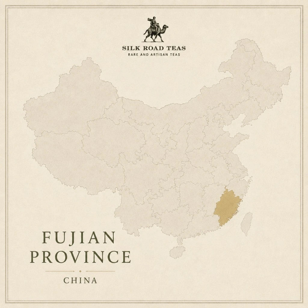 Map of Fujian Province, China