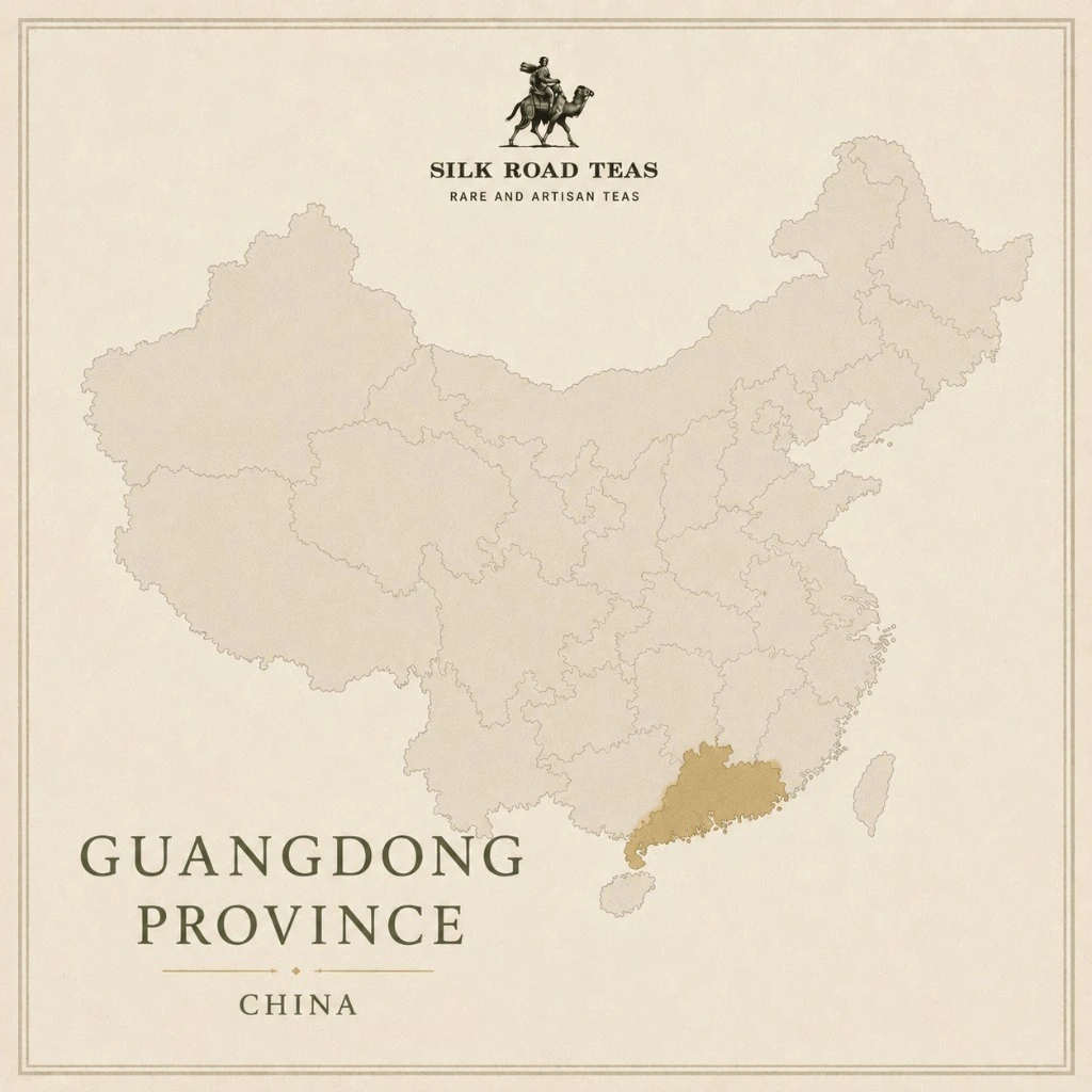 Map of Guangdong Province, China