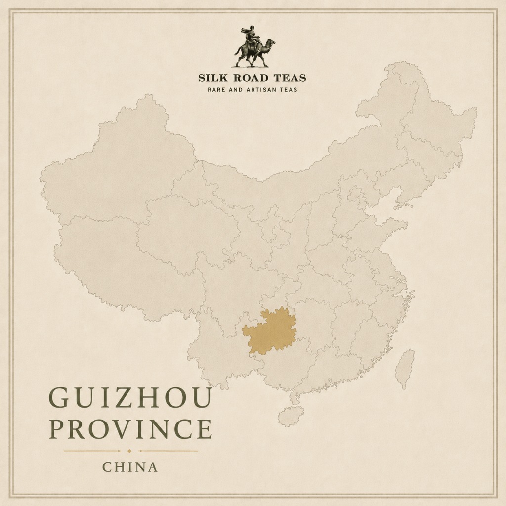 Map of Guizhou Province, China