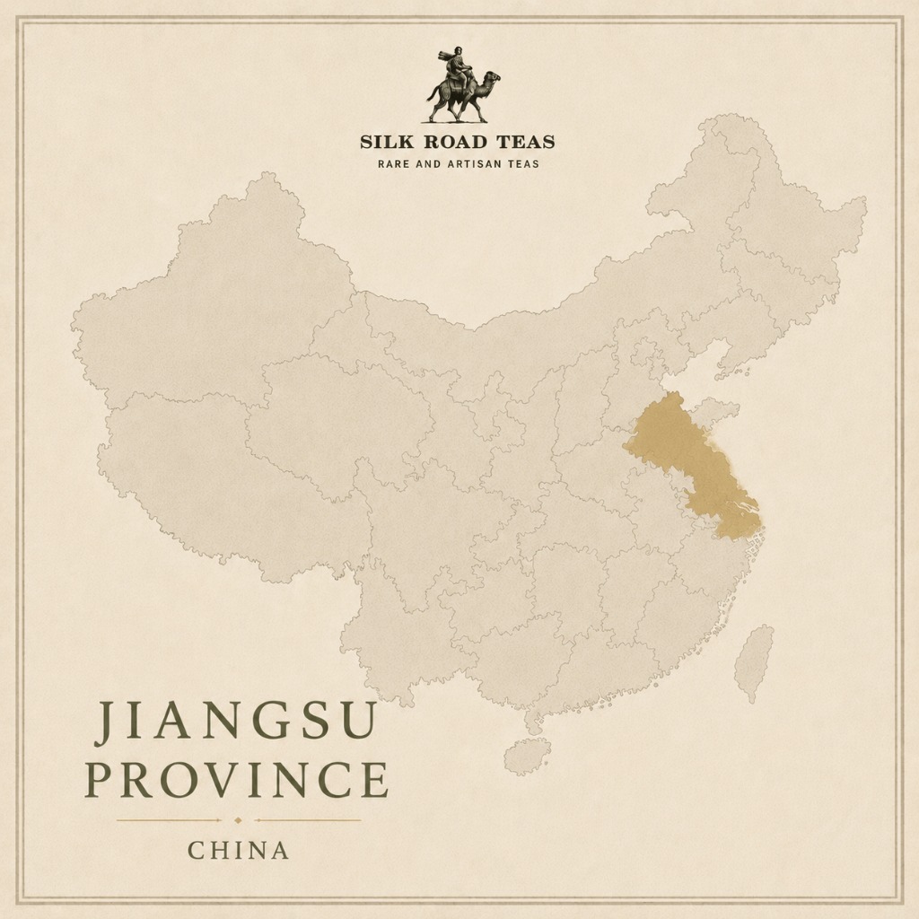 Map of Jiangsu Province, China