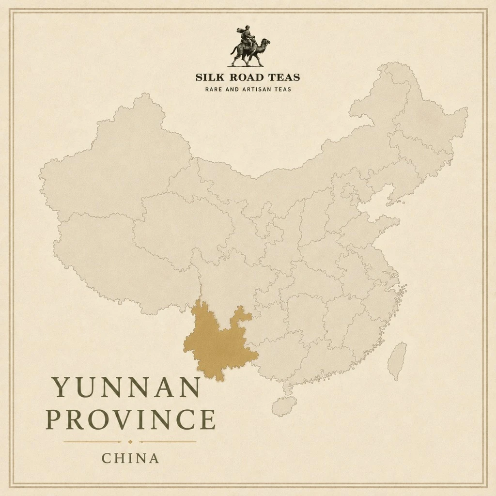 Map of Yunnan Province, China