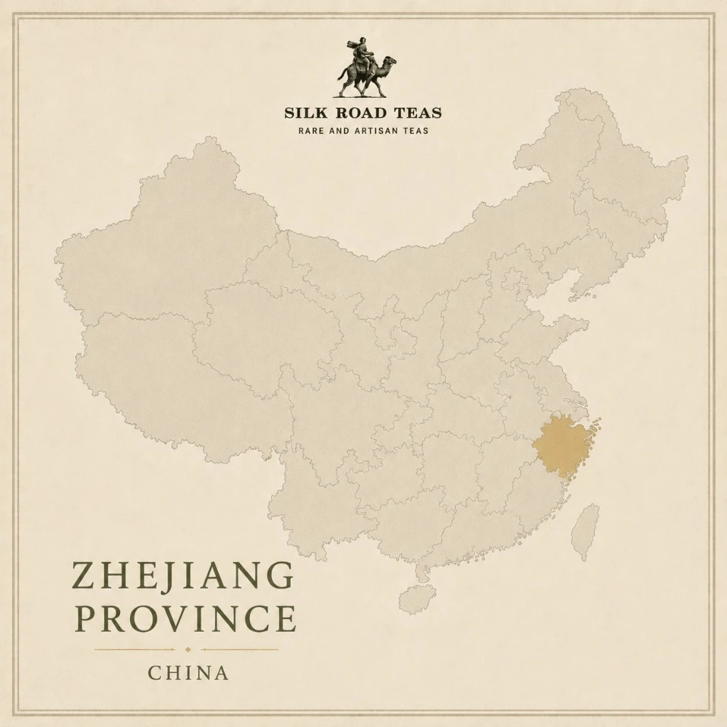 Map of Zhejiang Province, China